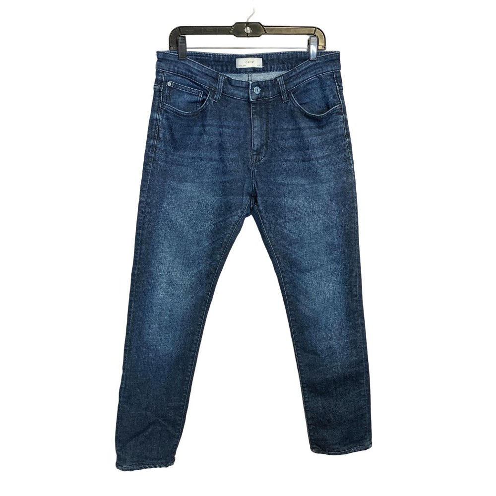 Celio Denim 1976 Men's High Rise Slim Straight Leg Stretch Blue Jeans Size W34